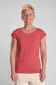 Rotes Bio-Baumwolle T-Shirt für Damen – Rundhals – Green Potatoes