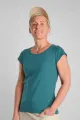 Bio-Baumwolle T-Shirt für Damen in Petrol – Rundhals – Green Potatoes