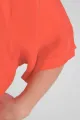 Rotes Oversize Shirt für Damen – Cupro & Rundhals – Potatoes