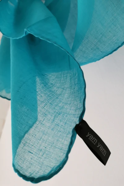 Yam Yam Tuch - aus Baumwolle in Türkis - Maße 100 x 100 cm