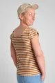 Gestreiftes Top für Damen Terracotta Beige – Baumwolle – Potatoes