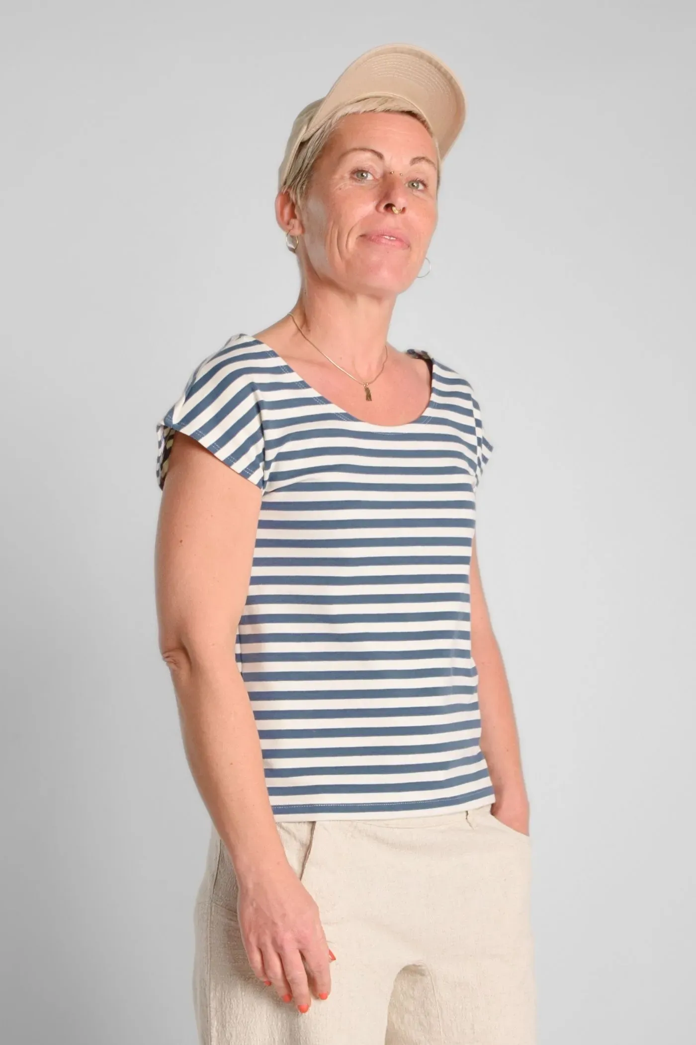 Gestreiftes Top für Damen – Baumwolle – Potatoes