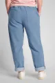 Schlupfhose aus Baumwolle für Damen in heller Jeans - Slow Fashion