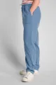 Schlupfhose aus Baumwolle für Damen in heller Jeans - Slow Fashion