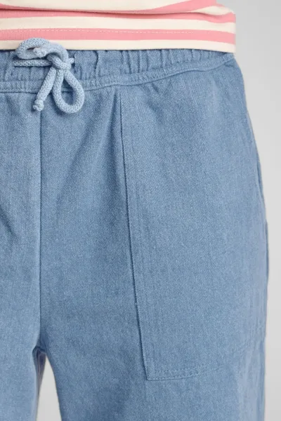 Schlupfhose aus Baumwolle für Damen in heller Jeans - Slow Fashion