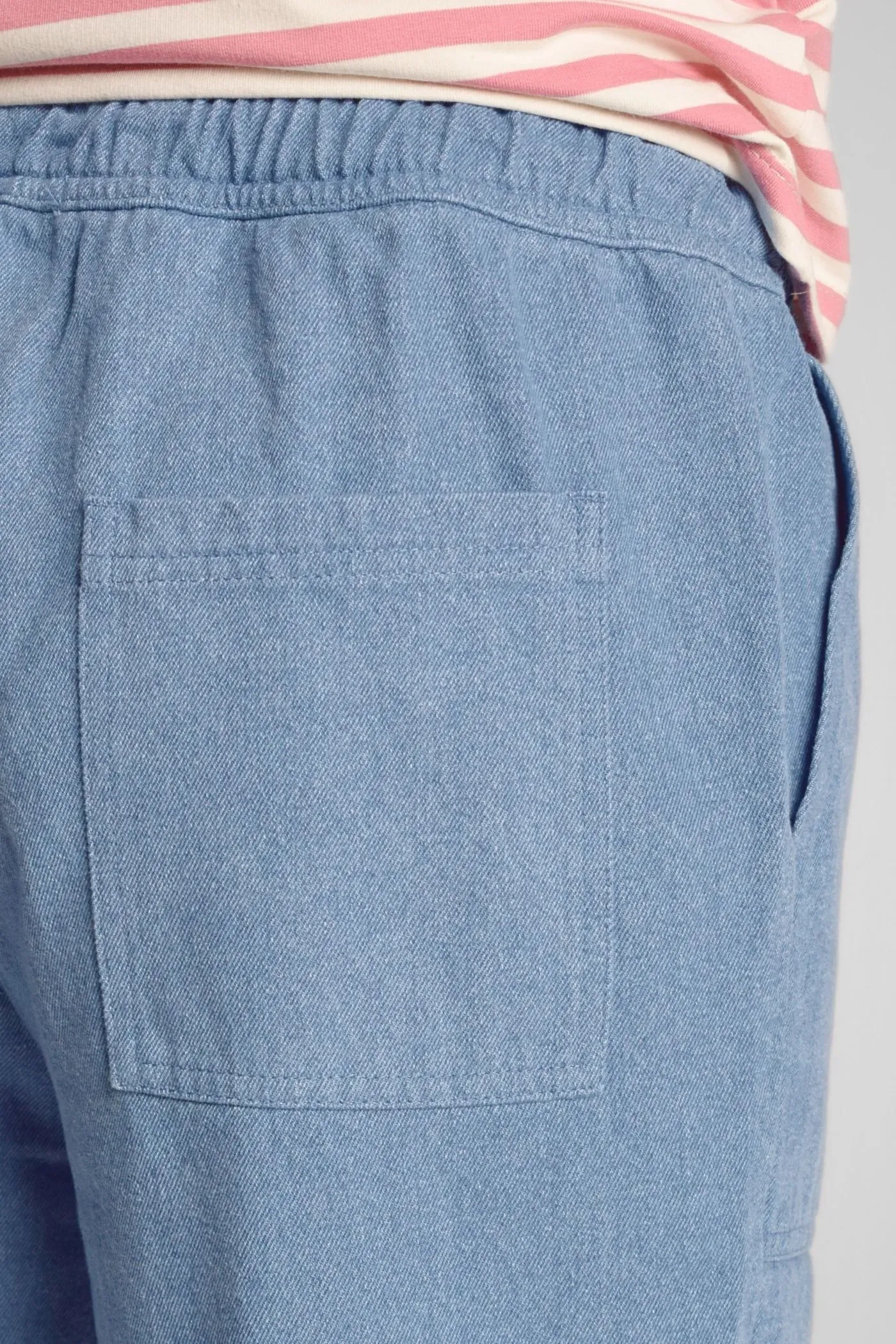 Schlupfhose aus Baumwolle für Damen in heller Jeans - Slow Fashion