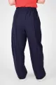 Weite Unisex-Schlupfhose aus Modal in Blau - Slow Fashion