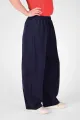 Weite Unisex-Schlupfhose aus Modal in Blau - Slow Fashion