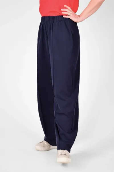 Weite Unisex-Schlupfhose aus Modal in Blau - Slow Fashion