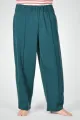 Weite Unisex-Schlupfhose aus Modal in Petrol - Slow Fashion