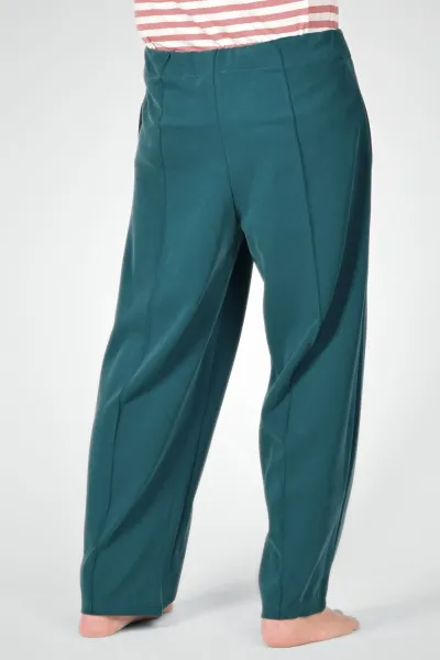 Weite Unisex-Schlupfhose aus Modal in Petrol - Slow Fashion
