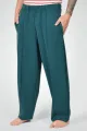Weite Unisex-Schlupfhose aus Modal in Petrol - Slow Fashion