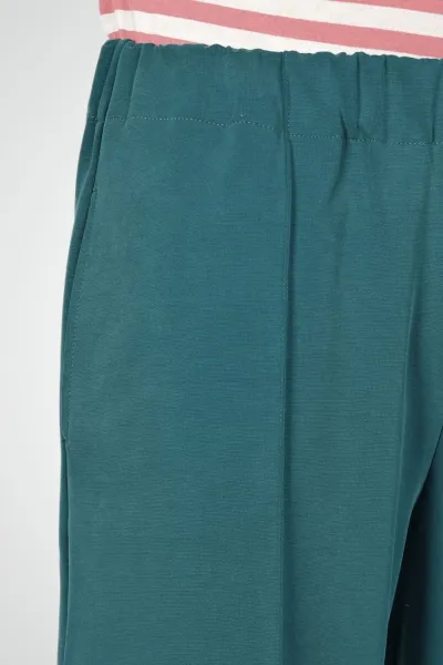 Weite Unisex-Schlupfhose aus Modal in Petrol - Slow Fashion