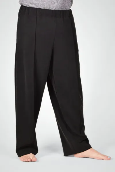 Weite Unisex-Schlupfhose aus Modal in Schwarz - Slow Fashion