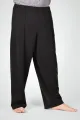 Weite Unisex-Schlupfhose aus Modal in Schwarz - Slow Fashion