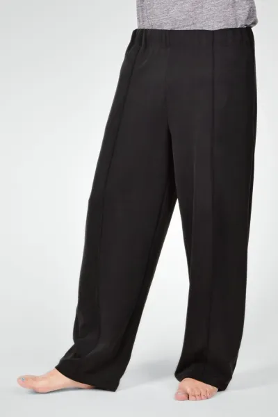 Weite Unisex-Schlupfhose aus Modal in Schwarz - Slow Fashion