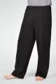 Weite Unisex-Schlupfhose aus Modal in Schwarz - Slow Fashion