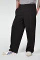 Weite Unisex-Schlupfhose aus Modal in Schwarz - Slow Fashion