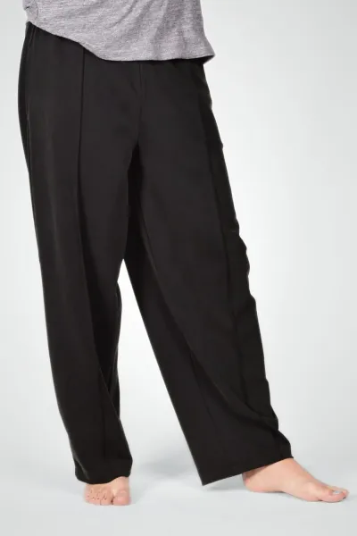 Weite Unisex-Schlupfhose aus Modal in Schwarz - Slow Fashion