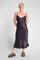 Trägerkleid "Isobel" Viskose - schwarz