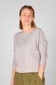 Fledermaus-Shirt "Thekla" 3/4 Arm - hellgrau
