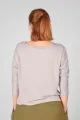 Viskose Shirt für Damen hellgrau 3/4-Arm – Potatoes