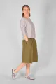 Viskose Shirt für Damen hellgrau 3/4-Arm – Potatoes