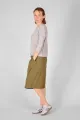 Viskose Shirt für Damen hellgrau 3/4-Arm – Potatoes
