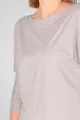 Viskose Shirt für Damen hellgrau 3/4-Arm – Potatoes