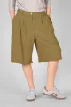 Bundfalten Shorts für Damen oliv - fair produziert kaufen