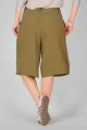Bundfalten Shorts für Damen oliv - fair produziert kaufen