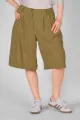 Bundfalten Shorts für Damen oliv - fair produziert kaufen