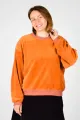 Samt Pulli "Hanni" Nicki - orange