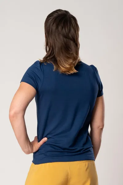 Viskose T-Shirt für Damen in Blau - fair produziert - Potatoes