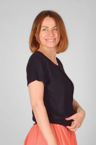 Viskose Top für Damen in Schwarz - fair produziert - Potatoes