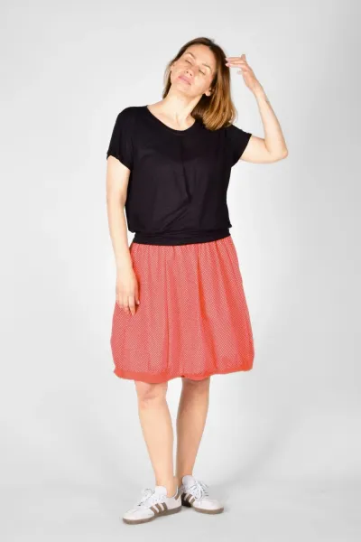 Viskose Top für Damen in Schwarz - fair produziert - Potatoes