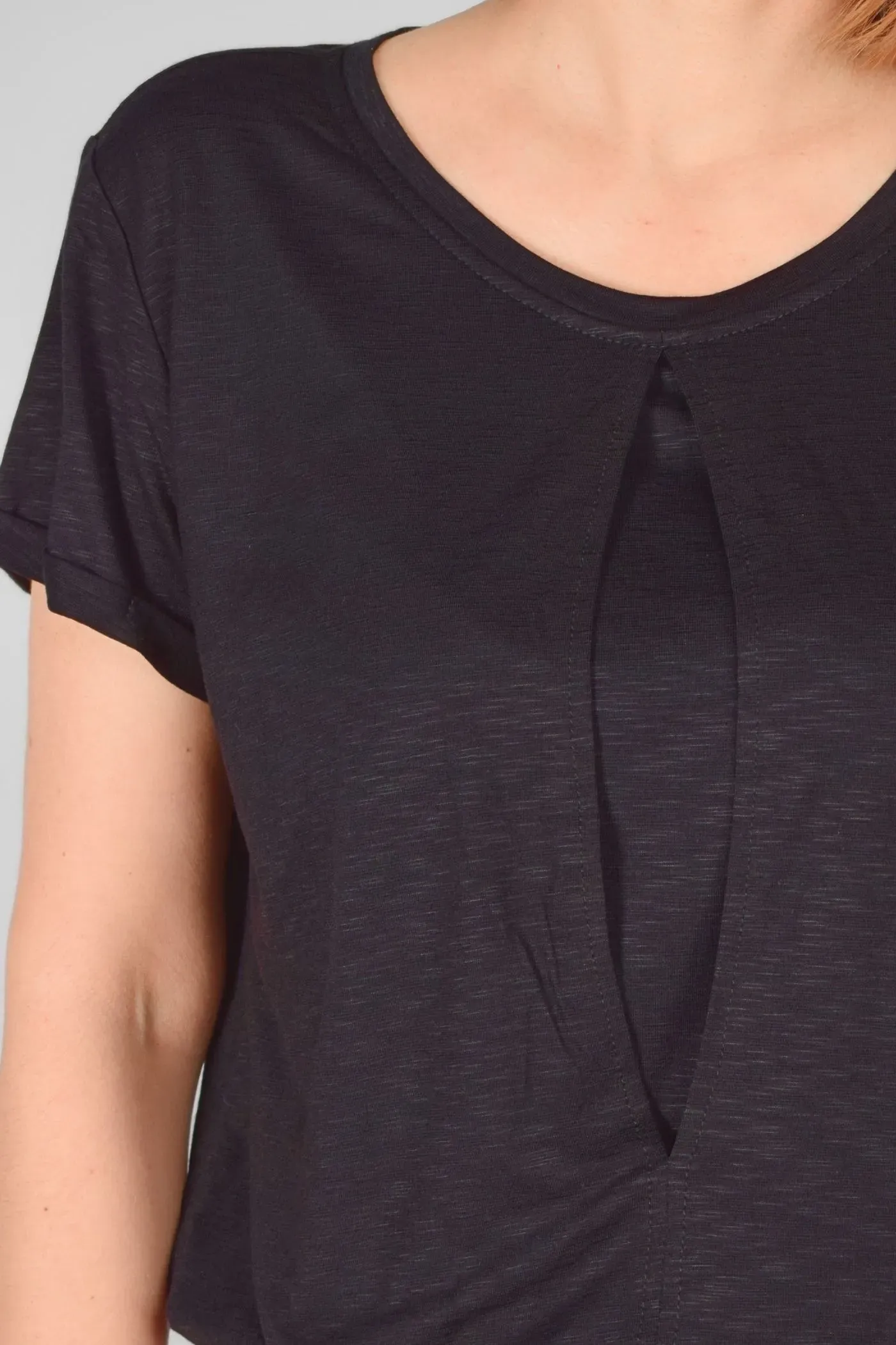 Viskose Top für Damen in Schwarz - fair produziert - Potatoes