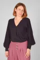 Bluse "Paola" Viskose - schwarz