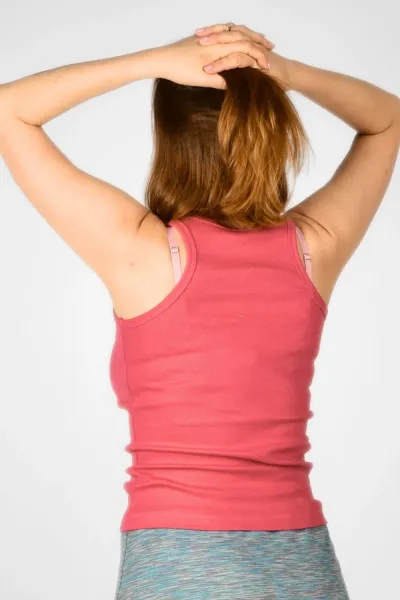 Tanktop Baumwolle für Damen Altrosa - fair produziert - Potatoes