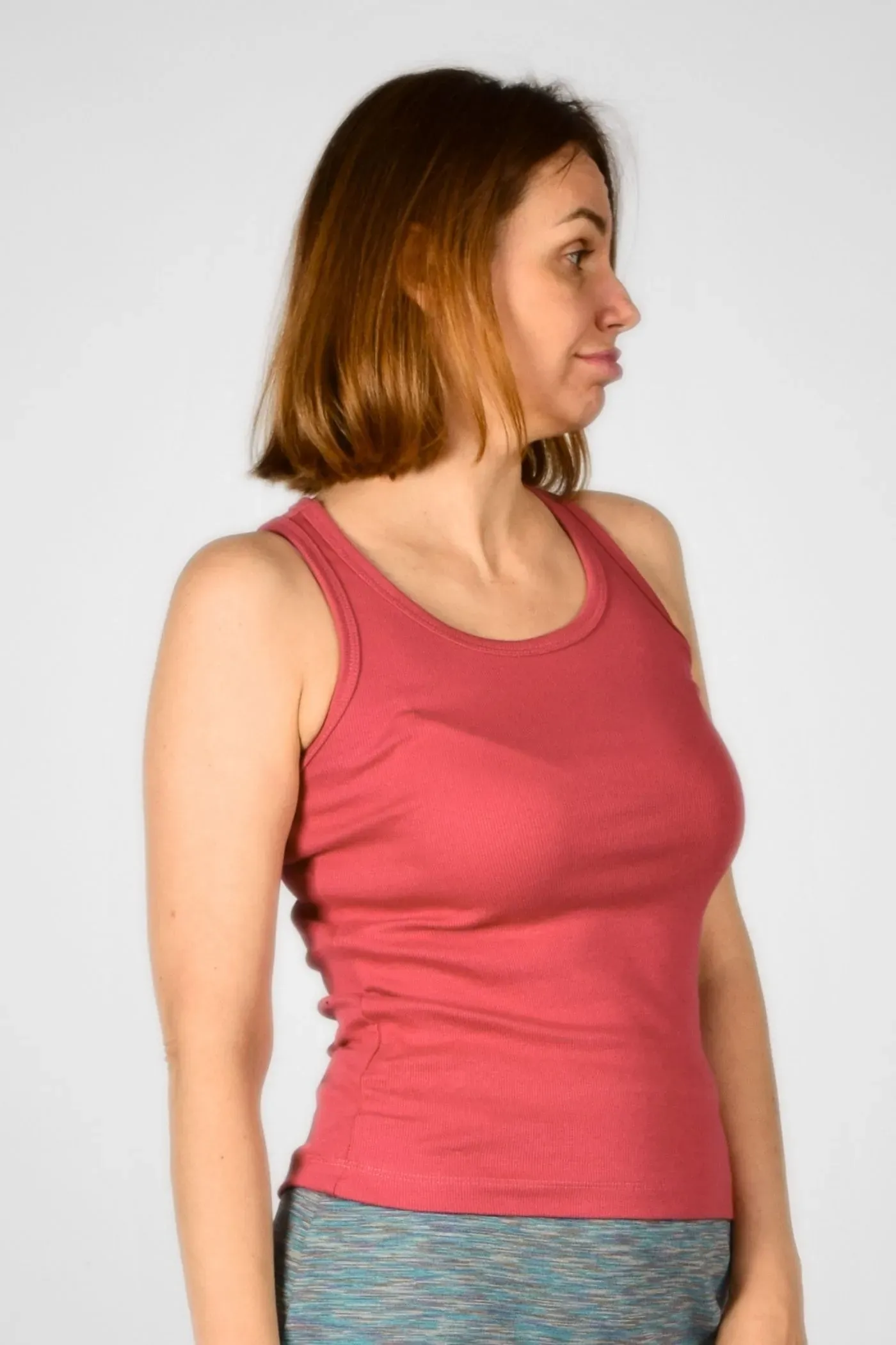 Tanktop Baumwolle für Damen Altrosa - fair produziert - Potatoes