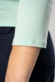 Viskose Shirt 3/4-Arm für Damen in Mintgrün Adrett Detailansicht Dreiviertelärmel