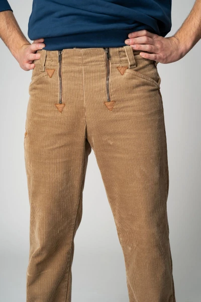 Zimmermann Cordhose gerades Bein in Beige Detailansicht Front