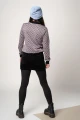 Minirock Cord "Jane Mini" Schwarz für Damen Breitcord Schwarz von hinten