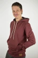 Fairer Herren Hoodie aus Biobaumwolle in Rot Frontansicht