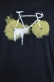 Greenbomb T-Shirt aus Biobaumwolle Motiv Bike Paint in Schwarz Detailansicht