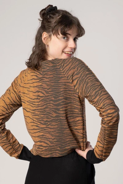 Pullover Damen Tiger Animal Print