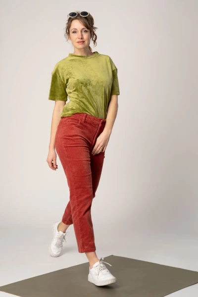 Cordhose Käthe 7/8 Länge - blassrot