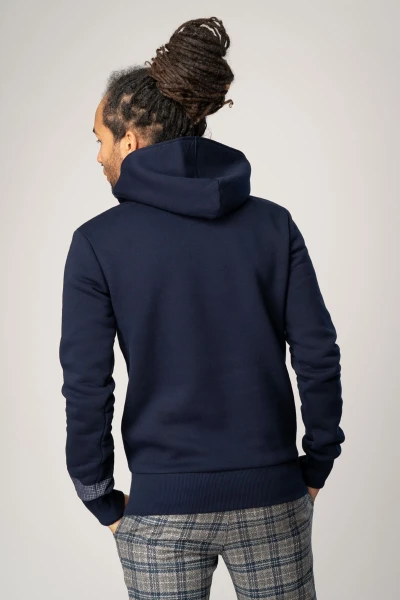 Hoodie für Herren aus Baumwolle in Navy