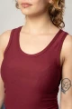 Tanktop in Weinrot aus Viskose für Damen von Potatoes Detailansicht Front