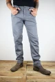 Chino Hose "Fret" - grau strukturiert